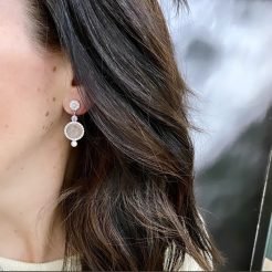 Pendientes para novia con morganita