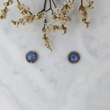 pendientes con cianita
