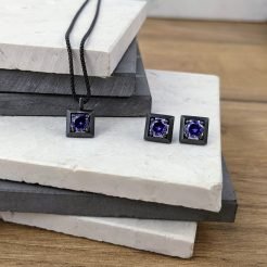 Conjunto cuadrado amatista