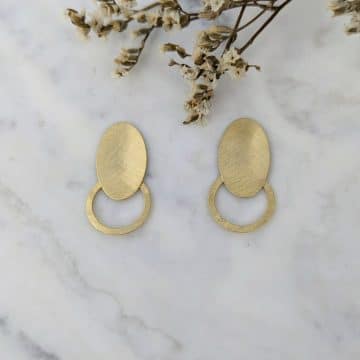 Pendientes plata chapados