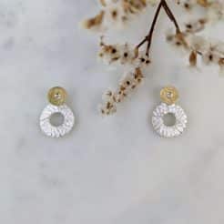 Pendientes de plata Etna